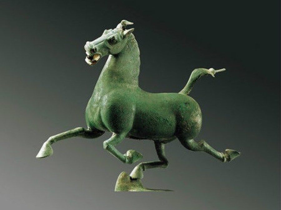 Galloping Horse Treading on a Flying Swallow